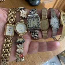 Lot Of 6 Ladies Watched, All Quarts, use for parts or need batteries