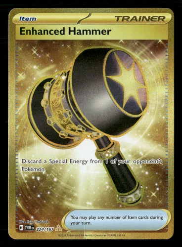 Enhanced Hammer - Hyper Rare SV06: Twilight Masquerade 224/167 DMG Pokémon TCG