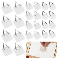 45-Pack Self-Adhesive Picture Hangers - No-Drill Hooks for Frames, Canvas & Plat