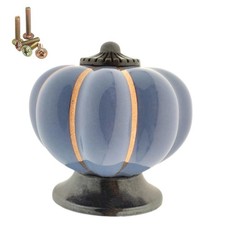 10 Pack Vintage Ceramic Pumpkin Cabinet Knobs, Kitchen Cabinet Drawers Dresse...