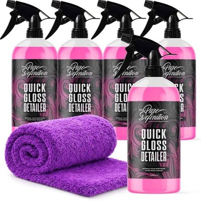 Quick Gloss Detailer - Showroom Detail Spray für Tiefglanzfarbe, Glas & Verkleidung