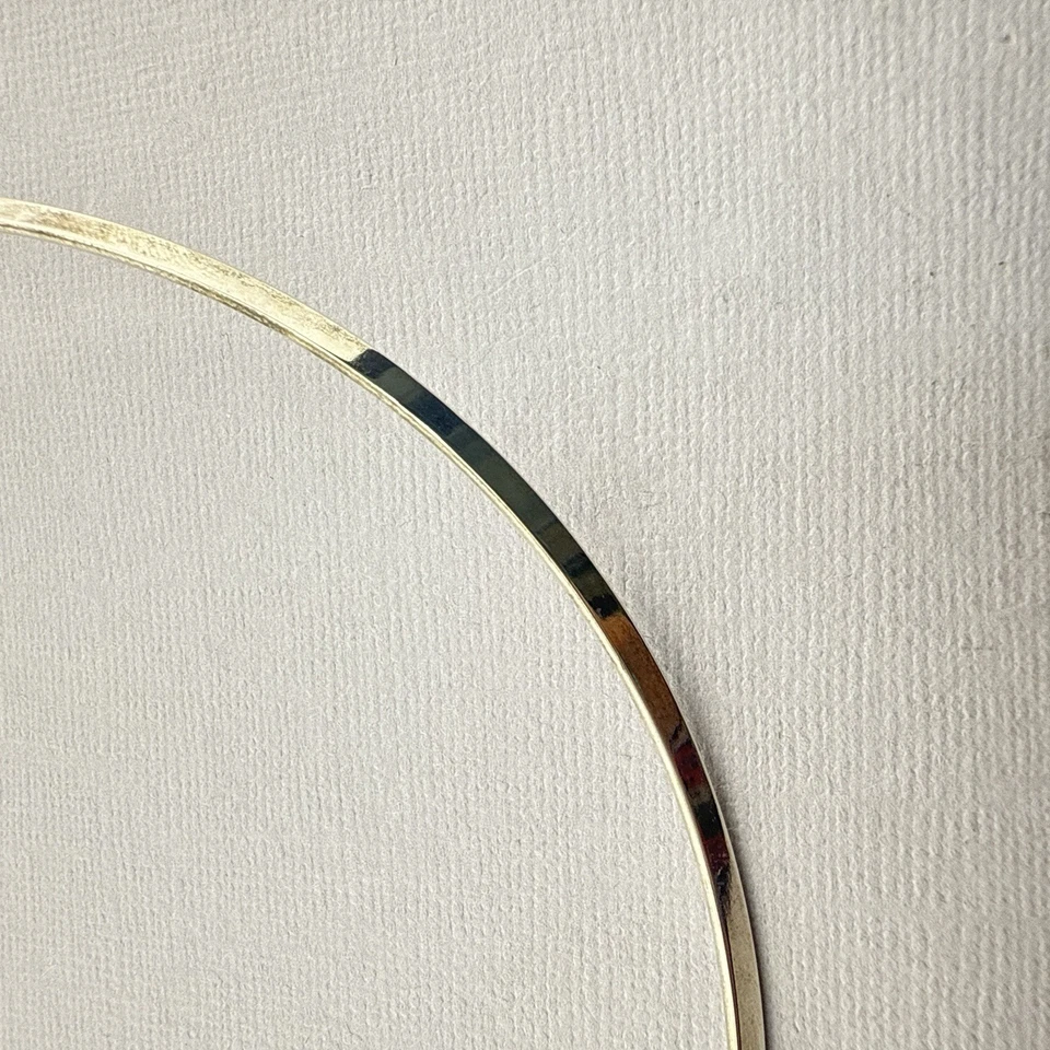 James Avery Sterling Silver Necklace Collet Torque Wire Choker Collar 925 w/ Box - Image 3 of 4