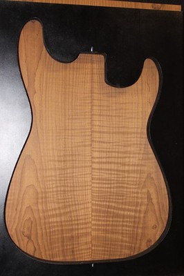 Roasted / Torrefied flame maple guitar drop top. 21 X 14.5 X 0.24
