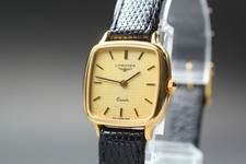 LONGINES 153 7018 Gold Dial Original Belt Quartz Women's Watch Near MINT