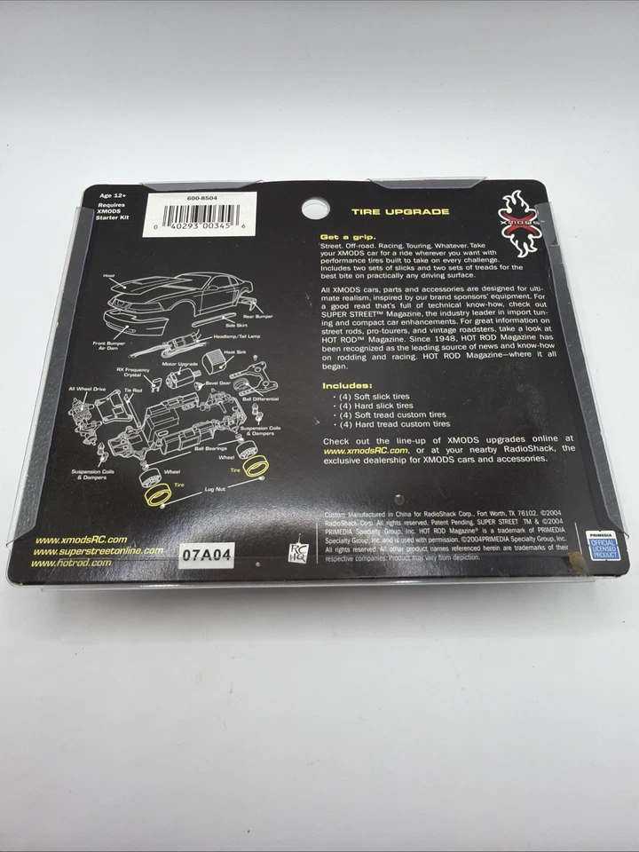XMODS RADIO SHACK SUPER STREET HOT ROD TIRE UPGRADE 16 TIRES B103 - Image 2 of 2