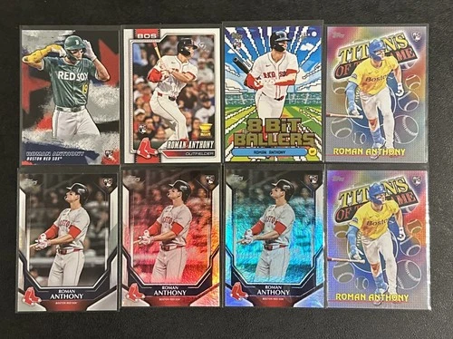 2026 Topps Series 1 Roman Anthony RC (8) Card Rookie Lot Base & Inserts Red Sox