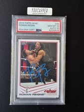 2013 Topps WWE - Roman Reigns RC Auto #33 PSA 10/10 Pop 1