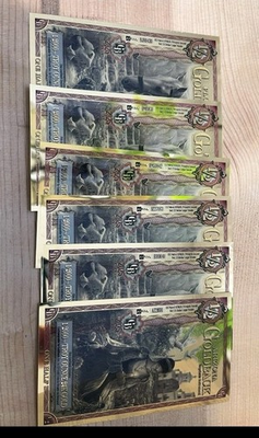 #ad Lot of Six Florida 1 2 Goldbacks 1 2000ths Troy Ounce Per Goldback $31.00