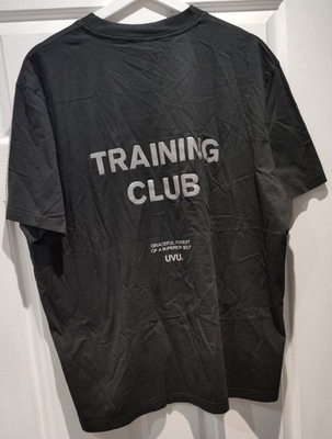 トップス uvu training club t-shirt UVU Training Club Black Mens Medium T-Shirt Gym (M) Running Tee