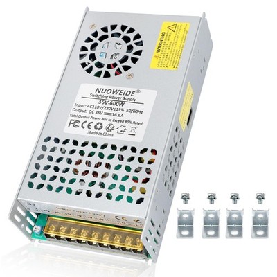 DC 36V 16.6A 600W Power Supply, 110V AC to DC 36V Converter 600w Switch Power...