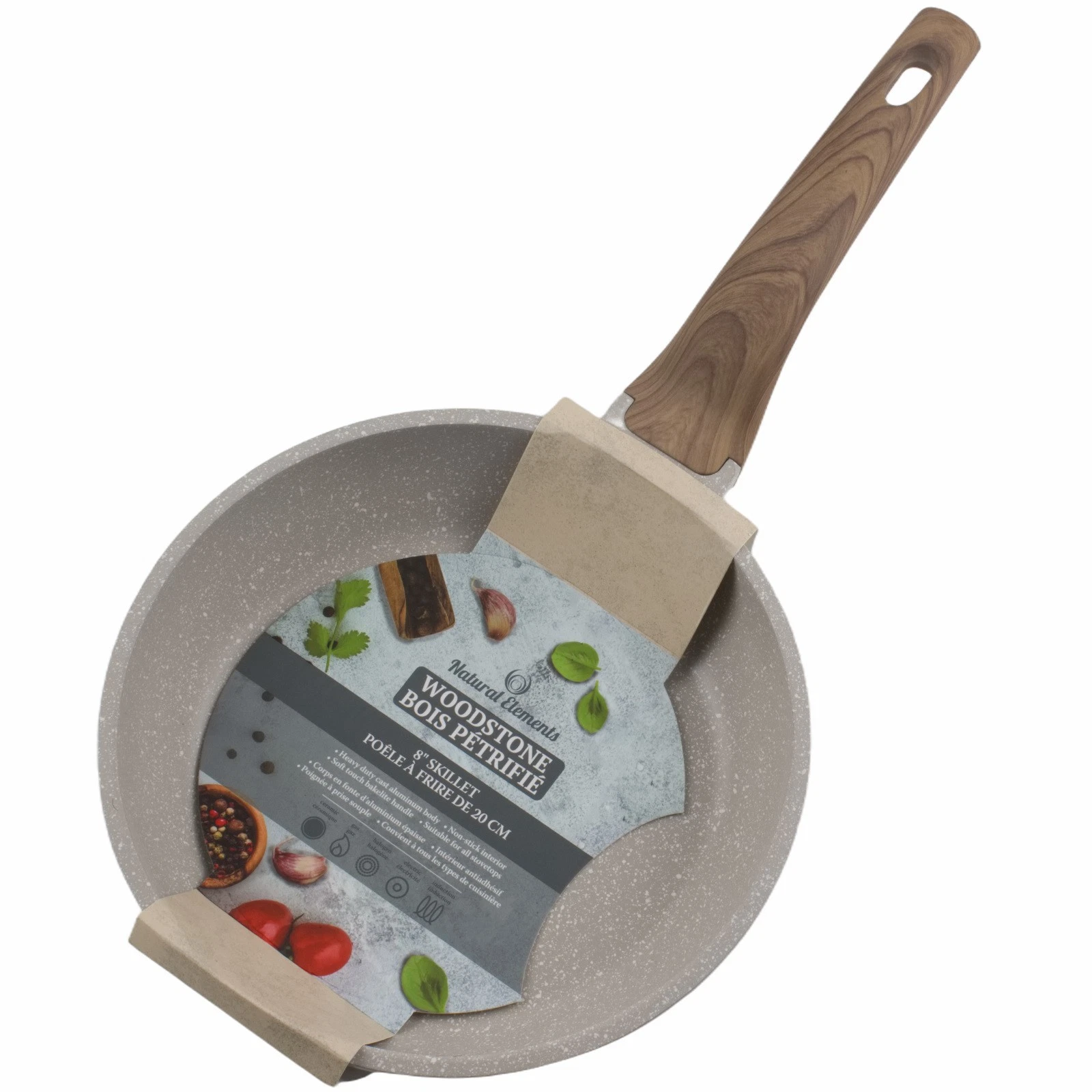 Natural Elements 8" Skillet Non Stick Frying Pan Farmhouse Gray
Opens in a new window or tab