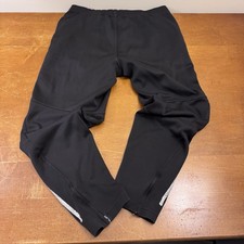 VINTAGE Adidas Sweatpants Mens XL Black Spell Out Logo Striped Soccer Active