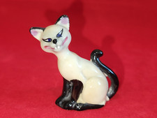 Vintage 1950'S Miniature DISNEY Bone China 'AM' Siamese Cat by WADE England