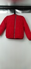 Tommy Hilfiger Kids 4T Red Hooded Puffer Jacket Fleece Lined Insulated