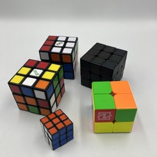 Mixed Lot Of 5 Rubik's Cube Square 3x3 2x2 1x1 Puzzle Cubes -lot G