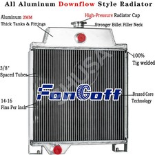 3 Row Radiator For John Deere JD300 JD301 820 920 1020,1120 AT20797 Tractor NEW