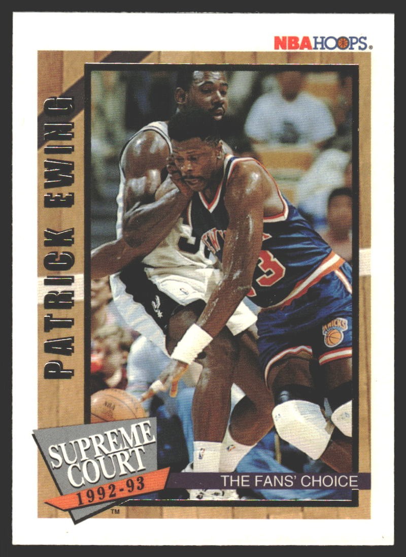 Patrick Ewing #SC4 1992-93 Hoops Supreme Court New York Knicks