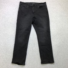 Lucky Brand Jeans Men's 36x30 Black 410 Athletic Slim Fit Dark Wash Faded Denim