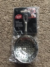 Tablecraft Stainless Steel Julep Strainer Small straining cocktail drinks New