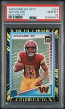 PSA 10 2025 Donruss Optic Jaylin Lane RC /75 Electricity Prizm Rated Rookie SSP