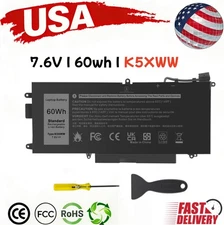 ✅LOT 10x K5XWW Battery 60Wh For Dell Latitude 5289 7389 7390 2in1 71TG4 P29S US