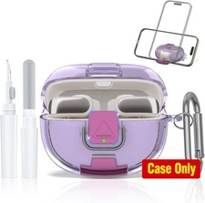 Clear TPU Shockproof Case for Bose Ultra Open Earbuds with Secure Lock Phone S