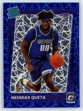 2021-22 Donruss Optic Neemias Queta Blue Velocity Prizm Rated Rookie RC #156