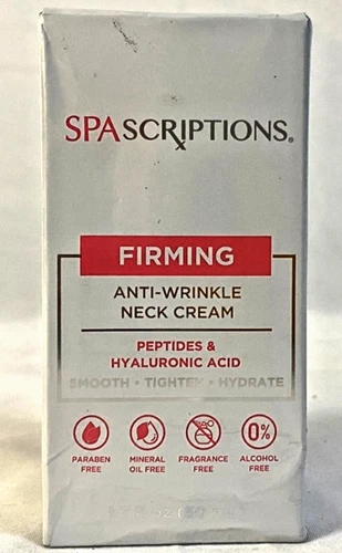 SpaScriptions Firming Anti-Wrinkle Neck Cream With Hyaluronic Acid, 1.7 FL Oz