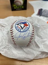 Joe Carter Signed Blue Jays Baseball JSA Authenticated