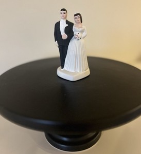 Antique Empress Bride & Groom Wedding Cake Topper - Japan