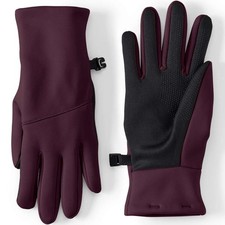 NEW IN BAG- Lands End Medium Womens EZ Touch Screen Fully Lined Gloves In Plum