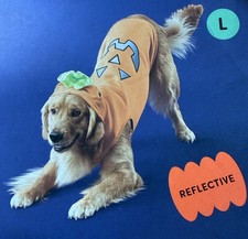 BOOTS BARKLEY DOG Halloween Pumpkin Costume L LARGE Reflective - Lot of 2