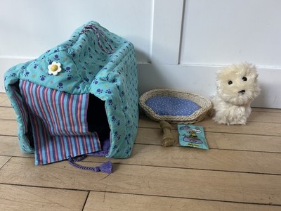 Pleasant American Girl Doll Pet Coconut White Westie Dog Plush 5'' w/Accessories!