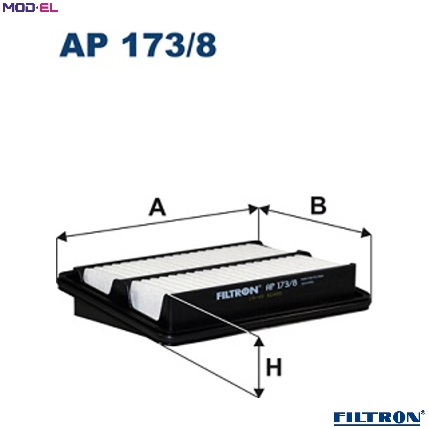 AIR FILTER AP 173/8 FOR SUZUKI GRAND/NOMADE VITARA/SUV S-CROSS/SX4 ESCUDO 1.0L