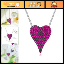 14K Gold Plated Silver Birthstone Pendant Necklace, Women's Pave Jewelry Gift