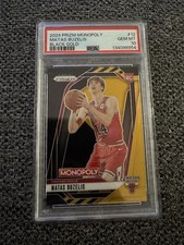 2024-2025 Prizm Monopoly Matas Buzelis Black Gold 4/5 PSA 10