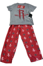 NBA Kids Size 4 Ultra Game Sleep Wear Houston Rockets Pajama Pants and Top NWT