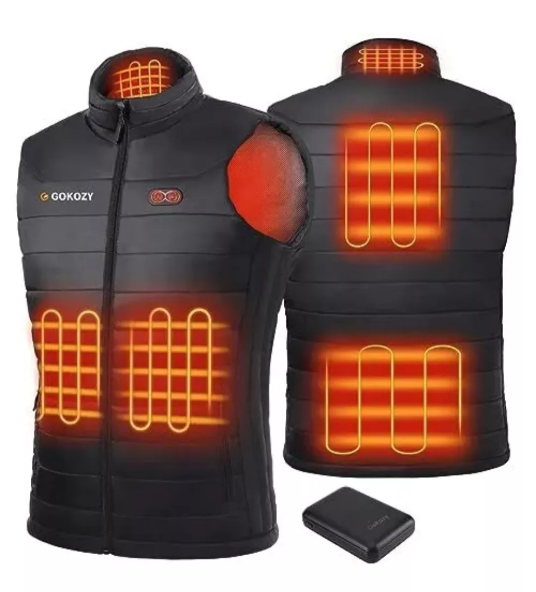 Gokozy Heated Vest Gilet Size Medium with Battery Power Pack Included