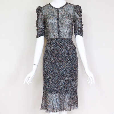 isabel marant h&m silk dress Isabel Marant for H&M Silk Midi Dress US2 preowned