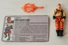 GI JOE COBRA VINTAGE 1993 BATTLE CORPS NIGHT CREEPER LEADER V1 ORANGE FILE CARD