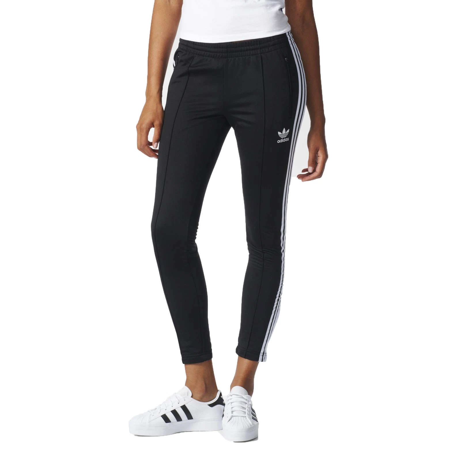 Adidas Originals SST pantaloni da pista donna nero bianco bk0004
