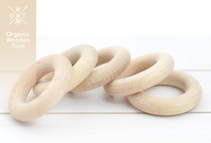organic wooden teething rings