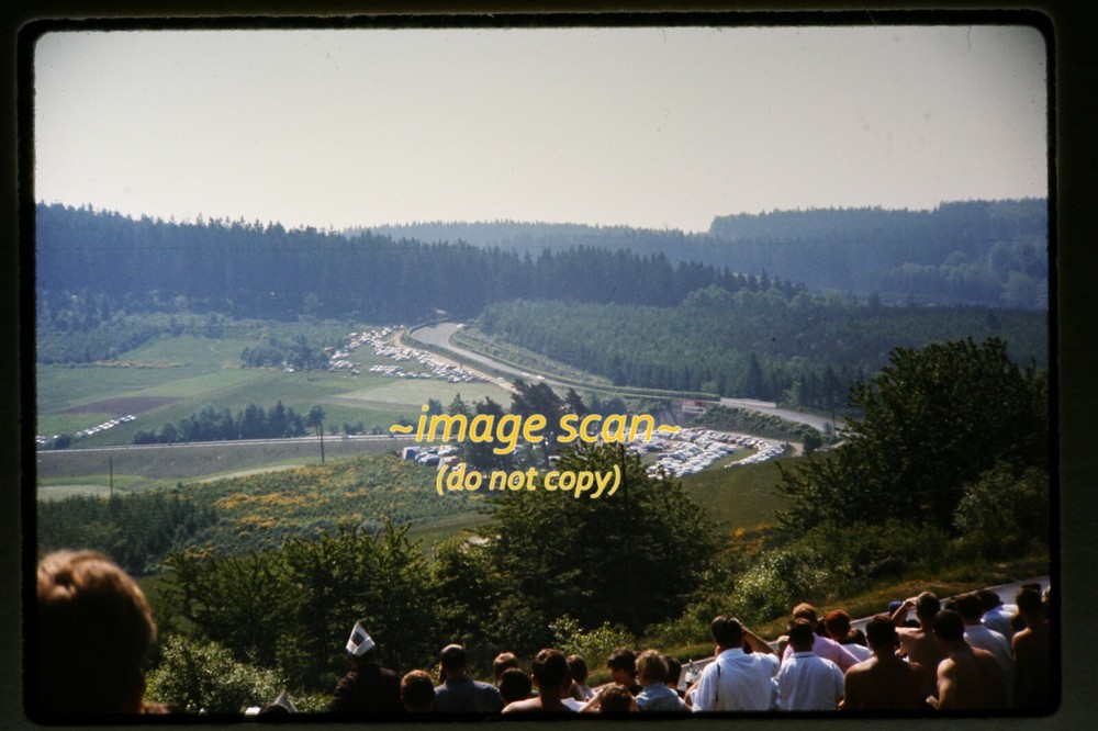 Race Cars at the Nürburgring, Germany in mid 1960's, Original Slide g29a