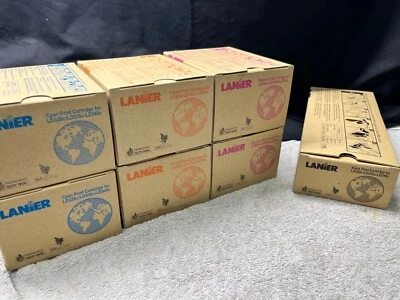 New 7pc. TONER Set LANIER, Ricoh & Savin Copiers 888364 888365 888366 888367 - Image 1 of 4