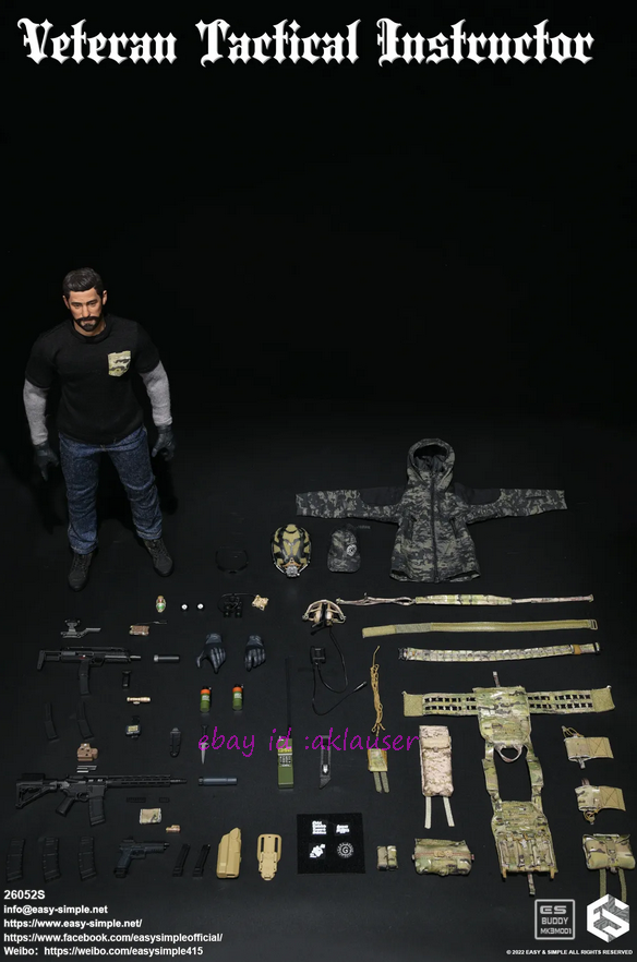 Easy&Simple 26052s 1/6 Veteran Tactical Instructor Action Figure
