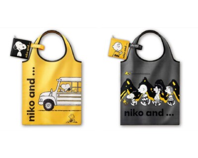 Snoopy peanuts x niko and . tote bag eco bag (Large size