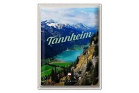 Blechschild Reise 30X40 Cm Tannheim WäLder Wanderung See Urlaub