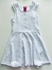 sally miller couture white straps floral dress M 10 Occasion Wedding Photo