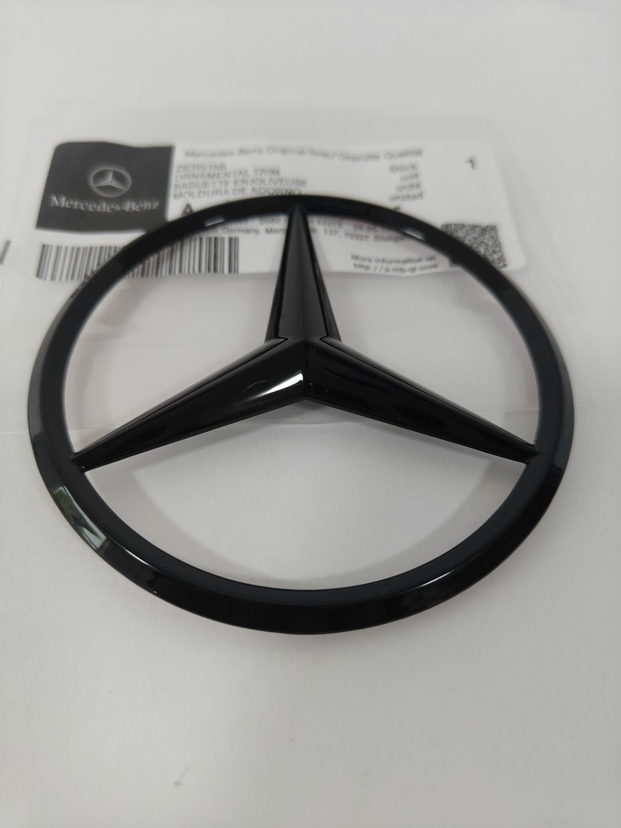 For X253 SUV Mercedes AMG GLC300 GLOSS BLACK Star Emblem Rear