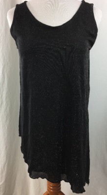 MORNING STAR EXOTIC WEARABLE ART Black And Copper Shimmering Medium Sleeveless